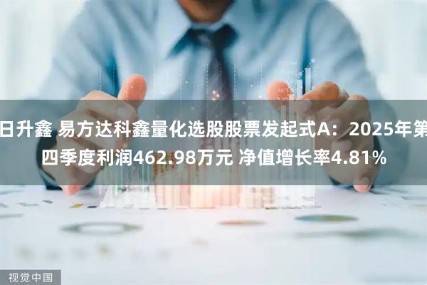 日升鑫 易方达科鑫量化选股股票发起式A：2025年第四季度利润462.98万元 净值增长率4.81%
